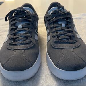 Used Adidas White and Gray Athletic Shoes